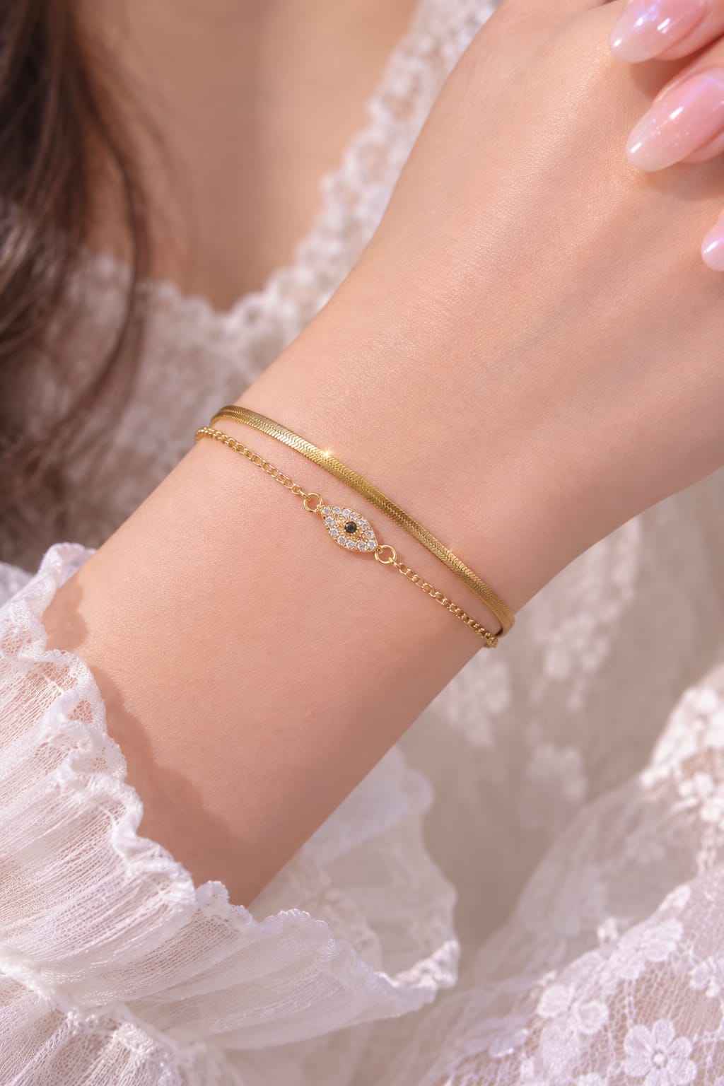 Nazar Double Bracelet